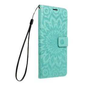   Samsung Galaxy A03 oldalra nyíló könyv tok Mandala minta zöld