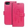 Apple Iphone 15 Pro Max oldalra nyíló könyv tok Álomfogó minta magenta