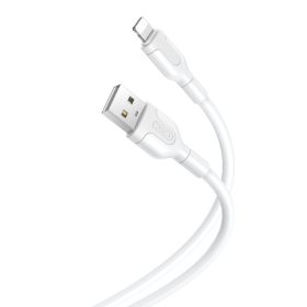   Töltő és adatkábel Apple készülékekhez Lightning - USB 100cm 2,1A fehér