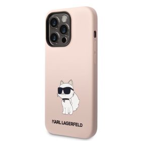   Apple Iphone 13 Pro Max Karl Lagerfeld Liquid Silicone rózsaszín szilikon tok