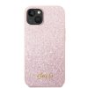 Apple Iphone 14 Guess Glitter Flakes Metal Logo szilikon tok