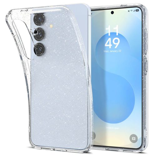 Samsung Galaxy S24 1,3mm csillámos csillogó szilikon tok átlátszó