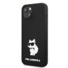 Apple Iphone 12 12 Pro Karl Lagerfeld Choupette fekete szilikon tok