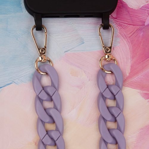 Telefon nyakba akaszható lánc 120cm lila