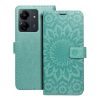 Xiaomi Redmi 13C oldalra nyíló könyv tok Mandala minta zöld