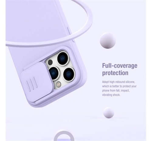 Apple Iphone 12 12 Pro Nillkin Camshield Silky kamera védős prémium erősített ütésálló tok zöld