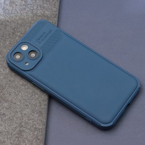 Samsung Galaxy A05s erősített kameravédős szilikon tok kék
