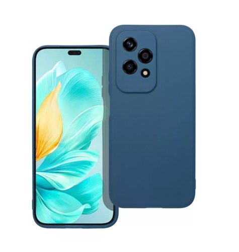 Motorola Moto G55 kameravédős erősített szilikon telefon tok sötétkék