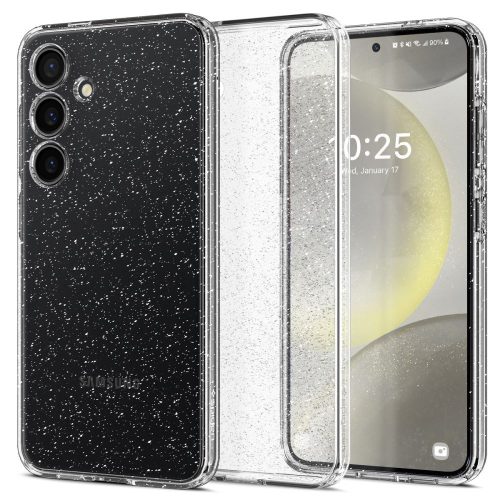 Samsung Galaxy S23 FE 1,3mm csillogó csillámos szilikon tok átlátszó