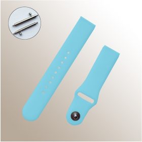 20mm szilikon óraszíj Samsung Huawei Amazfit világoskék