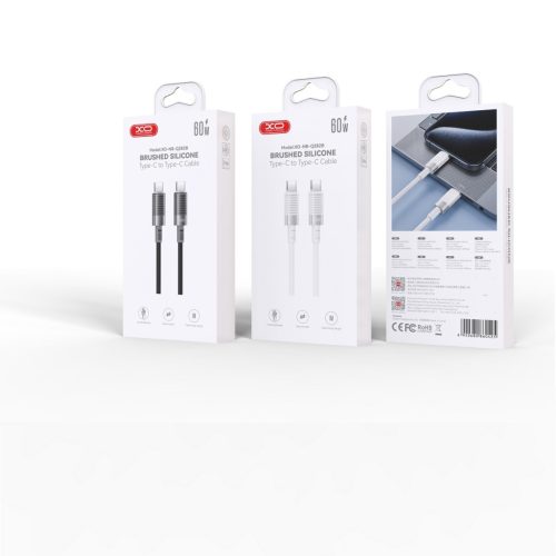 Töltő és adatkábel XO Type-c Type-c 100cm 60W PD fekete