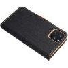 Xiaomi Redmi 10 oldalra nyíló könyv tok Canvas fekete