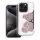 Apple Iphone 16 tok csillogó maci mintával rózsaszín