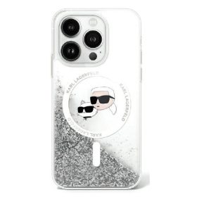   Apple Iphone 16 Karl Lagerfeld Karl&Choupette Hard Glitter szilikon tok átlátszó
