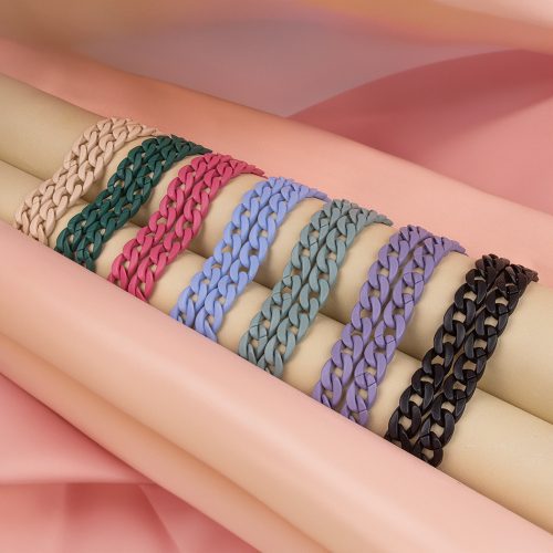 Telefon nyakba akaszható lánc 120cm világoskék