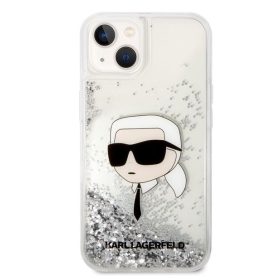   Apple Iphone 15 Karl Lagerfeld Liquid Glitter Karl Head szilikon tok