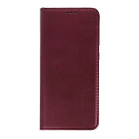   Samsung Galaxy A16 oldalra nyíló könyv tok sima felületű burgundy