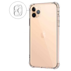   Samsung Galaxy S23 erősített kameravédős szilikon tok átlátszó