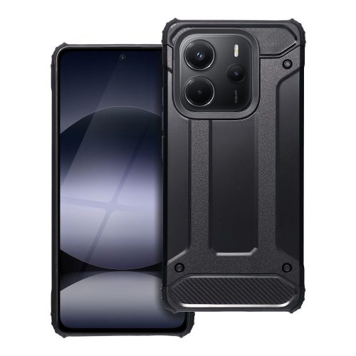 Xiaomi Redmi Note 14 Pro 5G erősített ütésálló szilikon tok fekete