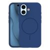 Apple Iphone 17 Magsafe kameravédős szilikon tok kék