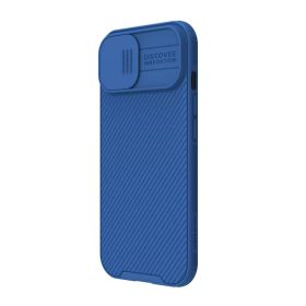   Apple Iphone 12 12 Pro Nillkin Camshield Pro Magnetic kamera védős prémium erősített ütésálló tok kék