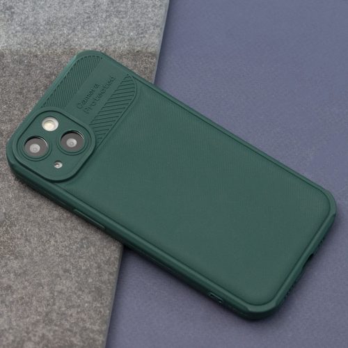 Xiaomi Redmi Note 14 5G erősített kameravédős szilikon tok zöld