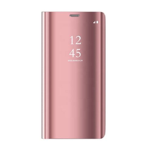Samsung Galaxy A16 oldalra nyíló Smart View Cover Utángyártott rózsaszín