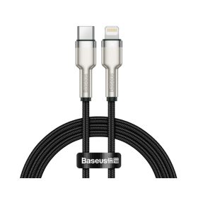   Töltő és adatkábel Baseus CATLJK-A01 PD 20W Lightning szövet 100cm fekete