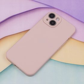   Xiaomi Redmi A1 kameravédős erősített szilikon tok pastel velúr belső púder