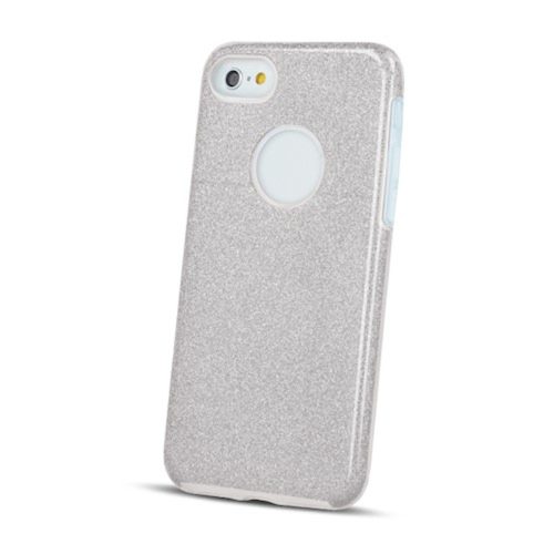 Huawei P30 Lite Glitter szilikon csillogó tok ezüst