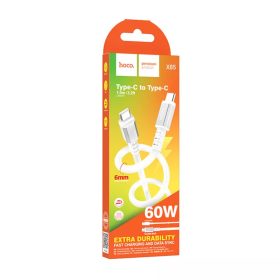   Töltő és adatkábel HOCO X88 Type-c Type-c 100cm 60W 3A fehér