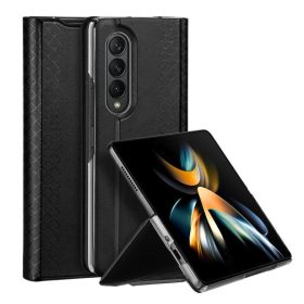   Samsung Galaxy Z Fold 4 oldalra nyíló könyv tok Dux Ducis Bril fekete