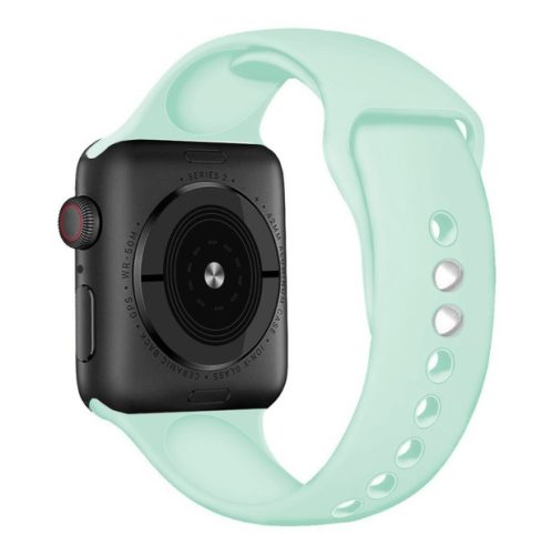 Apple Watch 42 44 45 49 mm szilikon óraszíj menta