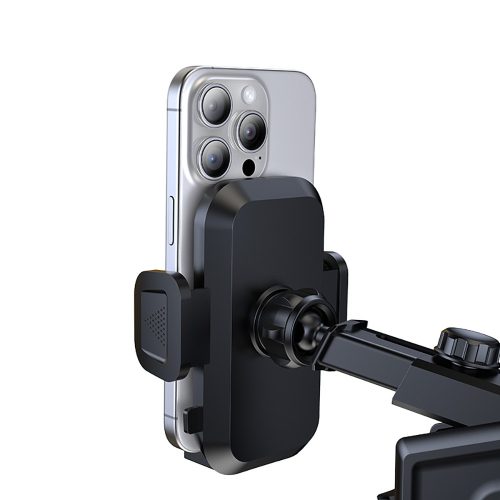 Bwoo BO-ZJ125 autós telefon tartó tapadókorongos szélvédőre műszerfalra fekete