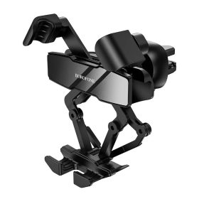  Borofone BH32 autós telefon tartó szellőzőrácsra rögzíthető gravitációs rögzítés fekete