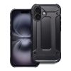 Apple Iphone 16 erősített ütésálló szilikon tok fekete