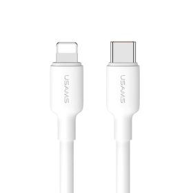   Töltő és adatkábel USAMS SJ610 U84 20W PD Lightning 100cm fehér
