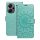 Xiaomi Redmi Note 13 Pro Plus 5G oldalra nyíló könyv tok Mandala minta zöld