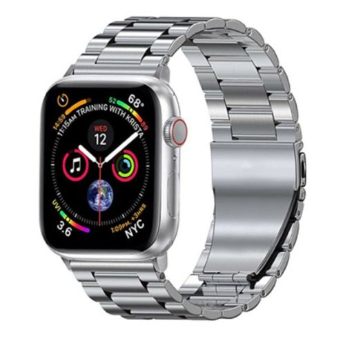 Apple Watch 38 40 41 mm rozsdamentes acél óraszíj ezüst