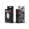 Hálózati töltőfej Maxlife PD 65W gyors töltő adapter USB-A Type-c aljzattal fehér