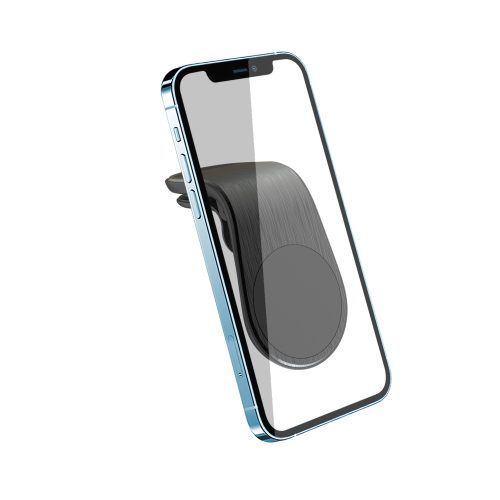 Autós telefon tartó Maxlife MXCH-13 szellőzőrácsra rögzíthető mágneses fekete