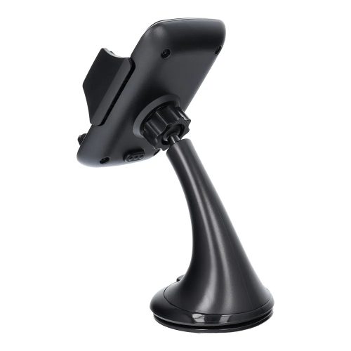 Autós telefon tartó tapadókorongos szélvédőre fekete