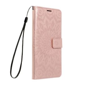   Samsung Galaxy A56 5G oldalra nyíló könyv tok Mandala minta rozé arany