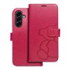 Samsung Galaxy A56 5G oldalra nyíló könyv tok Teddy Bear magenta