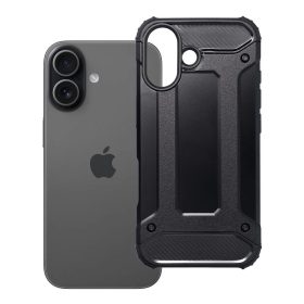 Apple Iphone 17 erősített ütésálló szilikon tok fekete