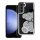Samsung Galaxy A57 5G tok csillogó maci mintával ezüst