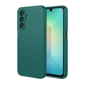 Samsung Galaxy A16 erősített szilikon tok matt zöld
