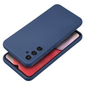   Samsung Galaxy A16 kameravédős erősített szilikon tok pastel sötétkék