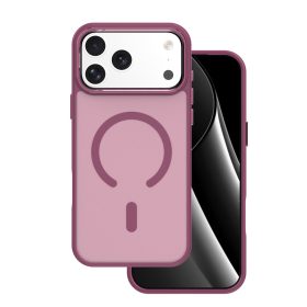   Apple Iphone 17 Magsafe kameravédős szilikon tok piros Frozen