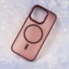 Apple Iphone 17 Magsafe kameravédős szilikon tok piros Frozen